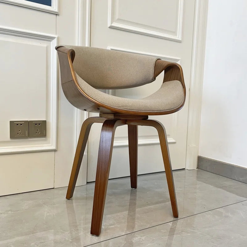 The Meridian Walnut Dining Armchair