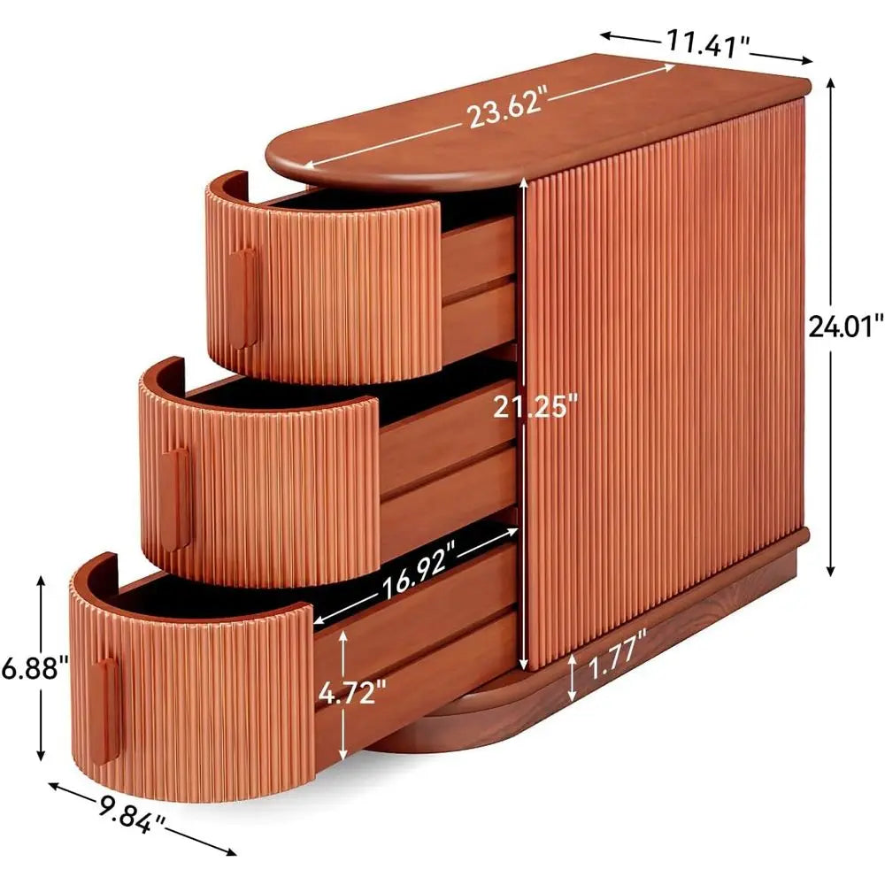 The Belmont Walnut Side Table