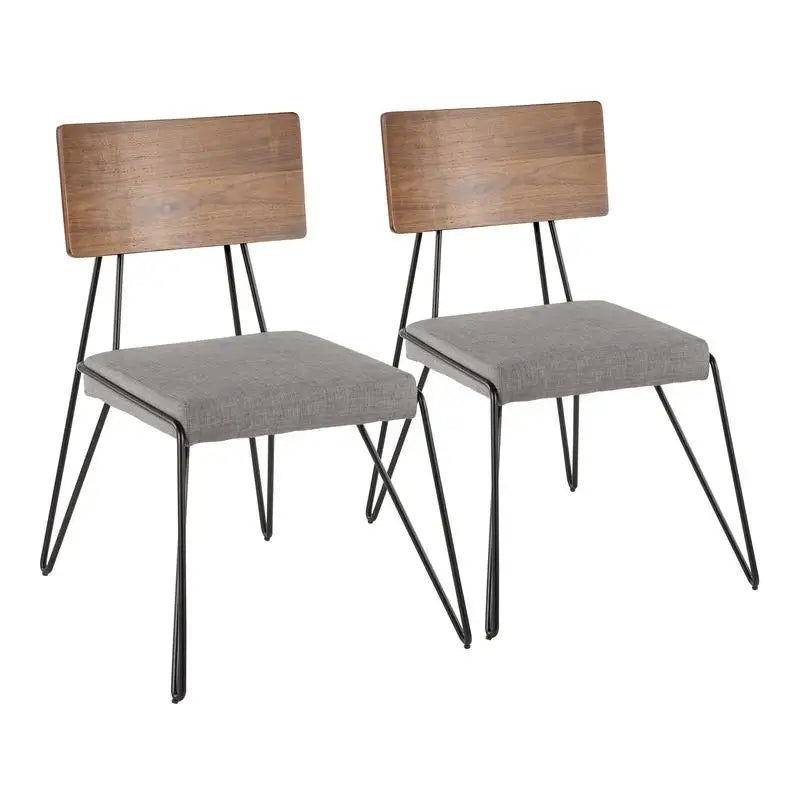 Dresden Collection | Arched Gold-Trimmed Loft Chair Set - captured in a curated lifestyle vignette in a Mid-Century Modern living room setting.