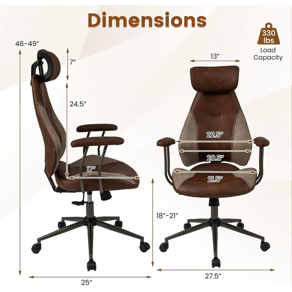 The Dresden Faux Fur Desk Chair
