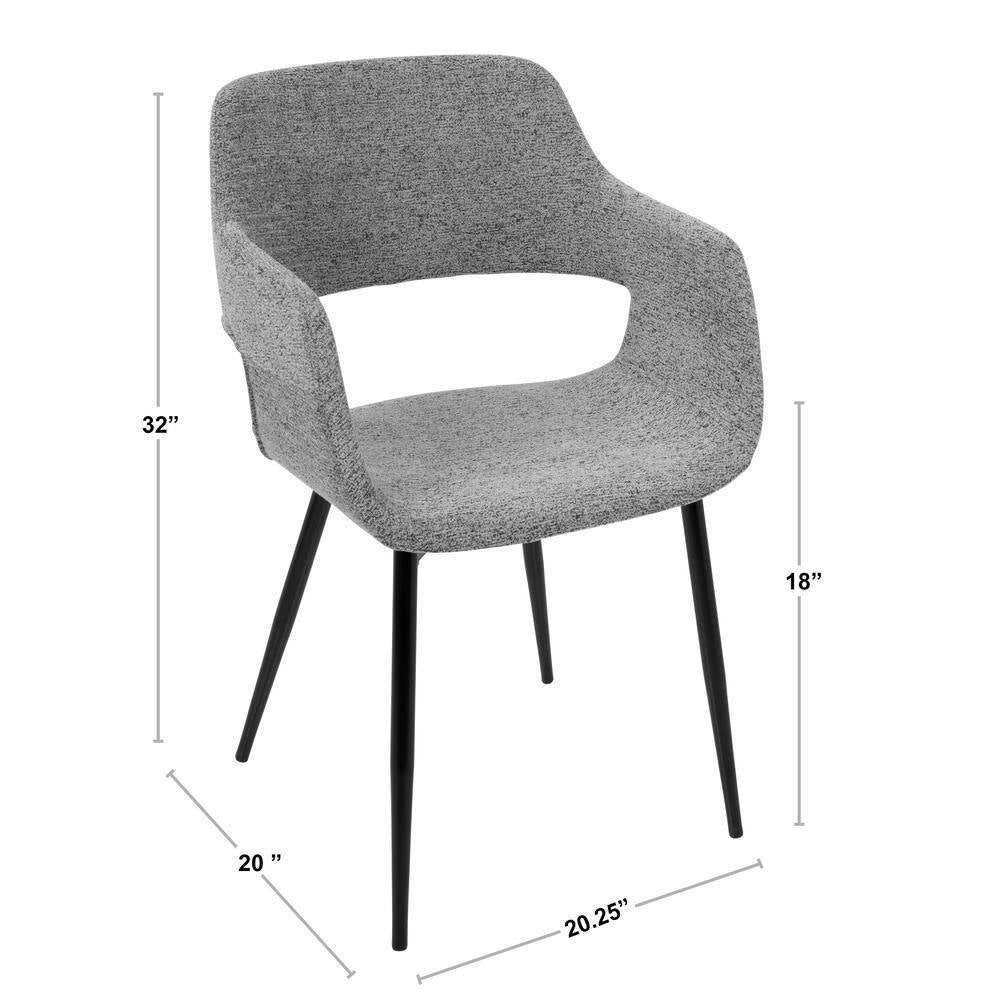 Elevate Your Space with the Stylish Margarite Mid-Century Grey Dining Chairs (Set of 2)! 🪑✨