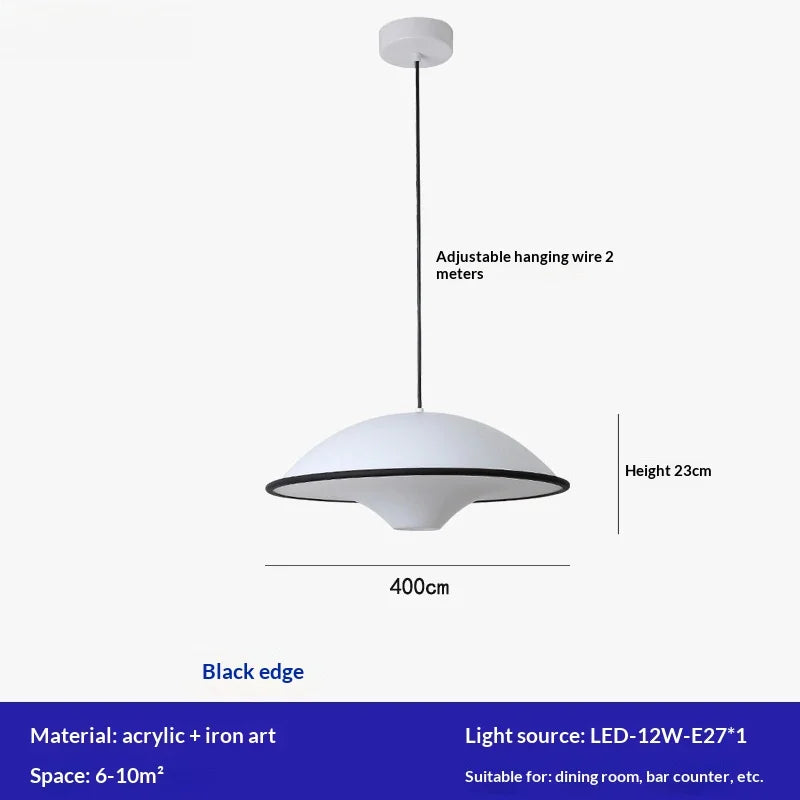 The Astoria Cream Ceramic Pendant