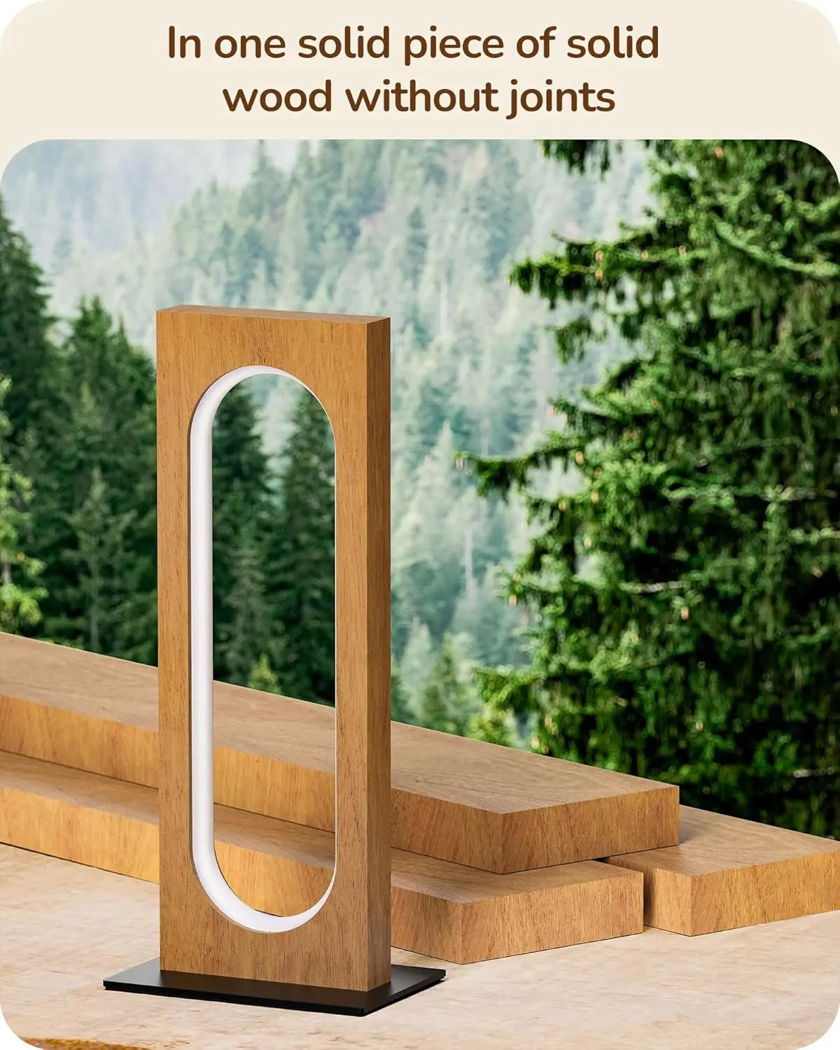 The Astoria Solid Walnut Table Lamp