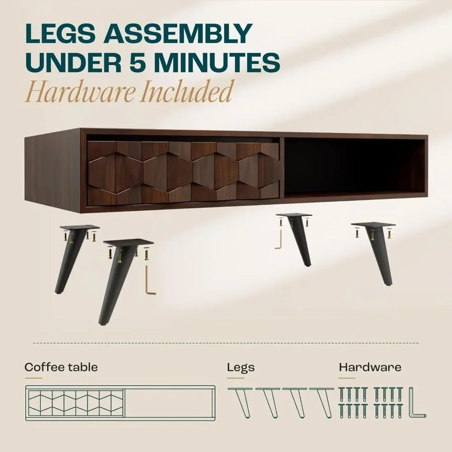 The Ellington Walnut Coffee Table