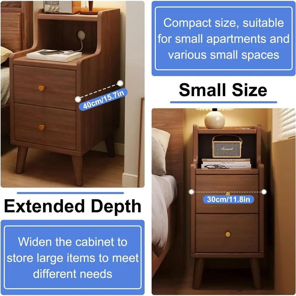 The Dresden Walnut Nightstand