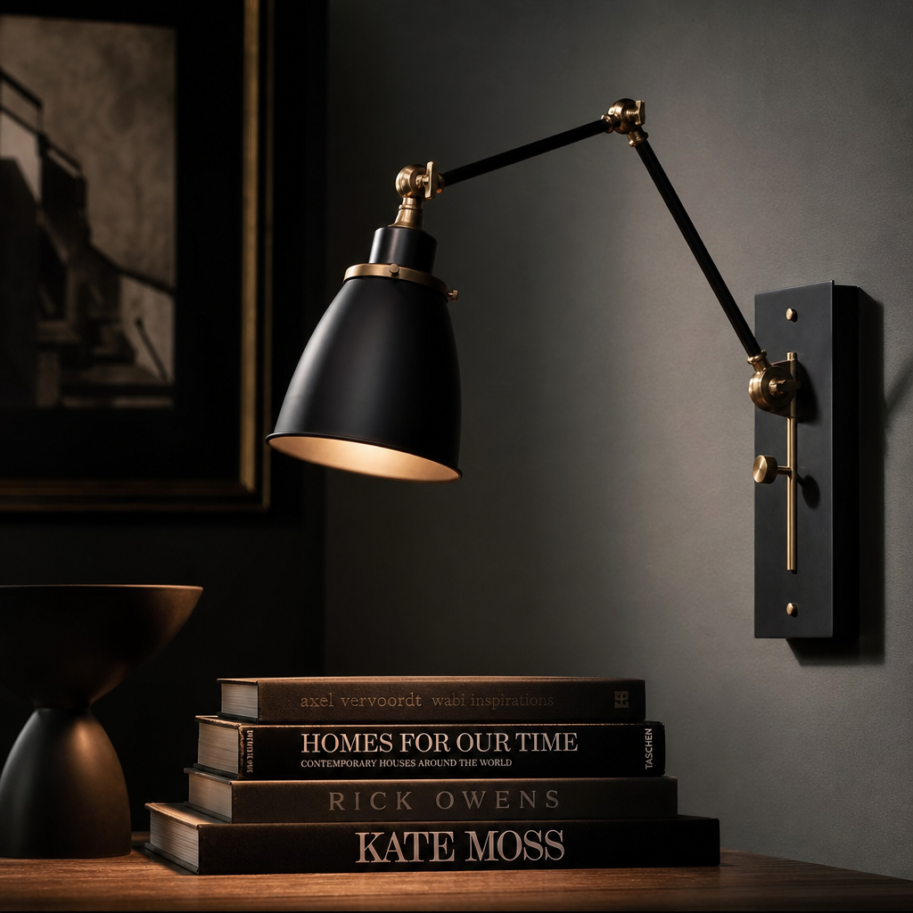 The Ellington Brass Adjustable Sconce