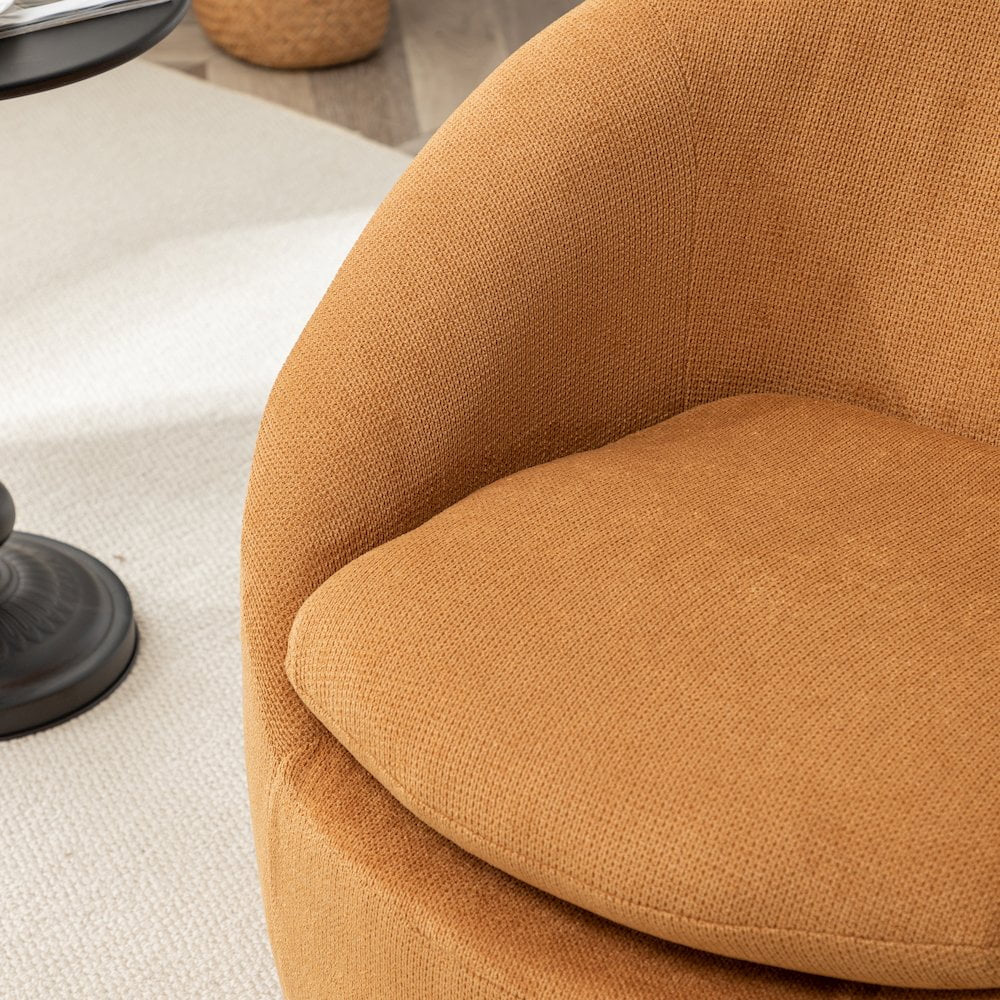 Winnie Modern Barrel Chair, 360° Swivel