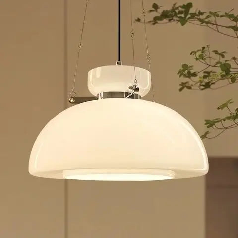 The Meridian Cream Glass Pendant