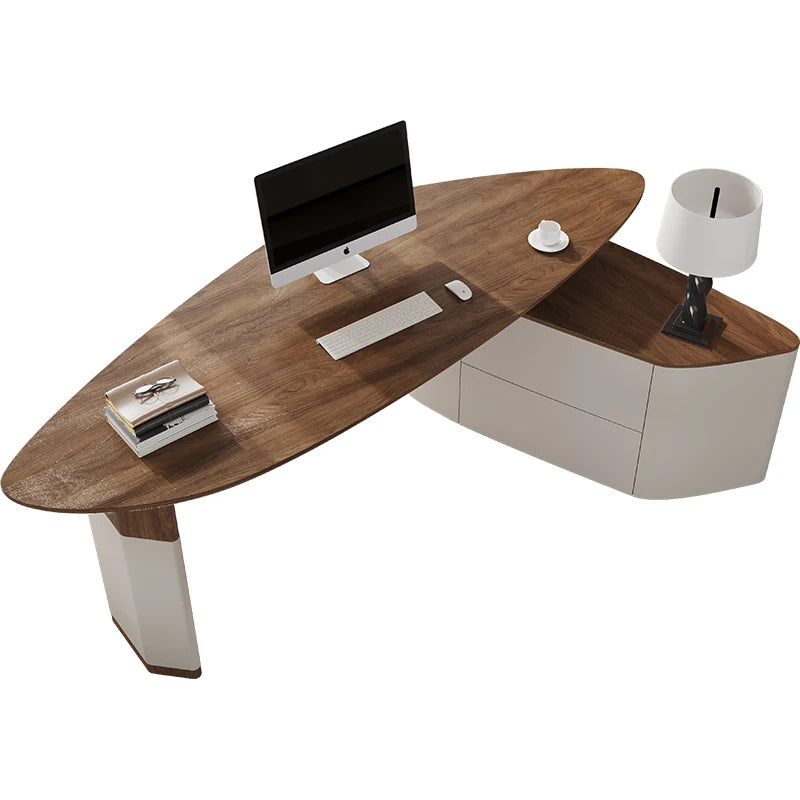 The Belmont Walnut Executive Desk
