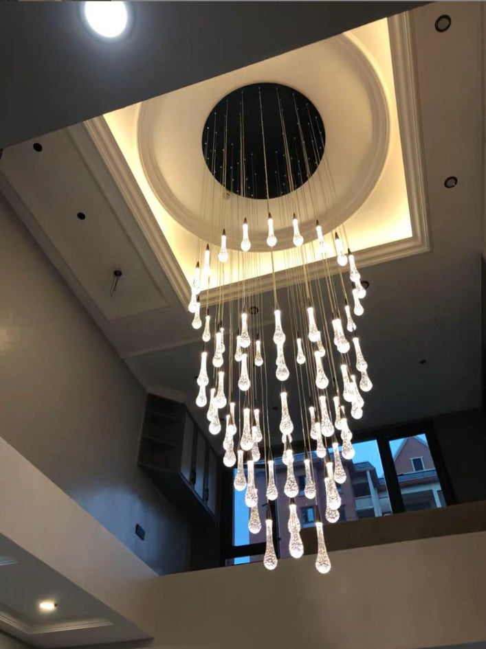 The Astoria Electroplated Glass Chandelier
