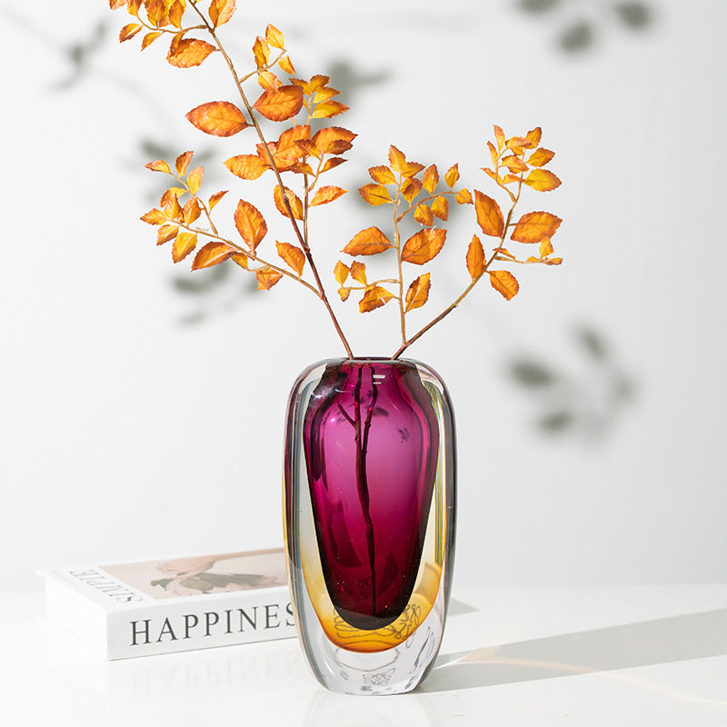 The Belmont Gilded Glass Vase