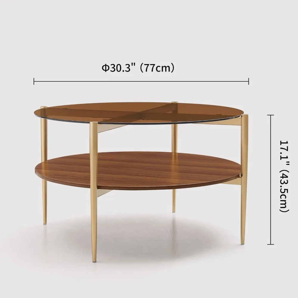 The Astoria Amber Glass Coffee Table | Woodies ON Woodlawn