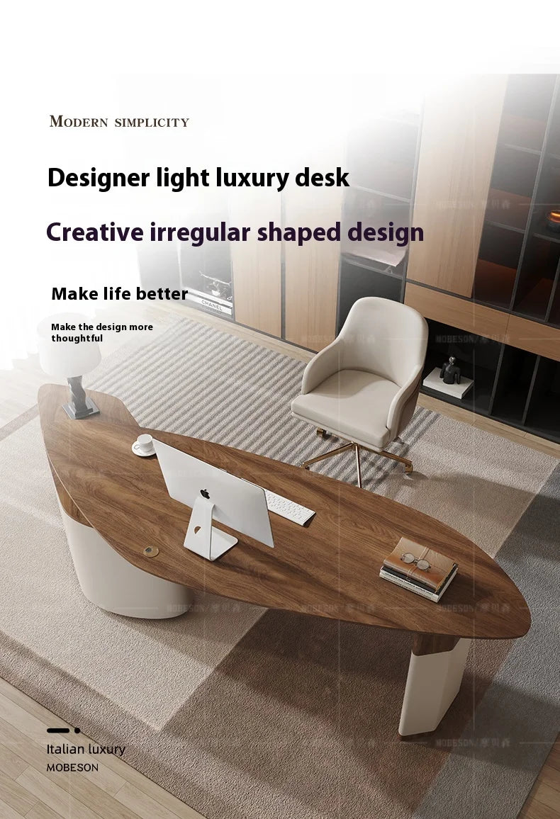 The Belmont Walnut Executive Desk