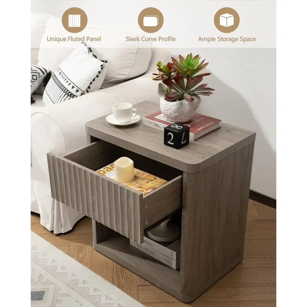 The Dresden Walnut Nightstand