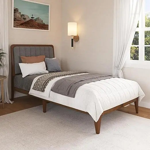 The Dresden Walnut Queen Bed Frame