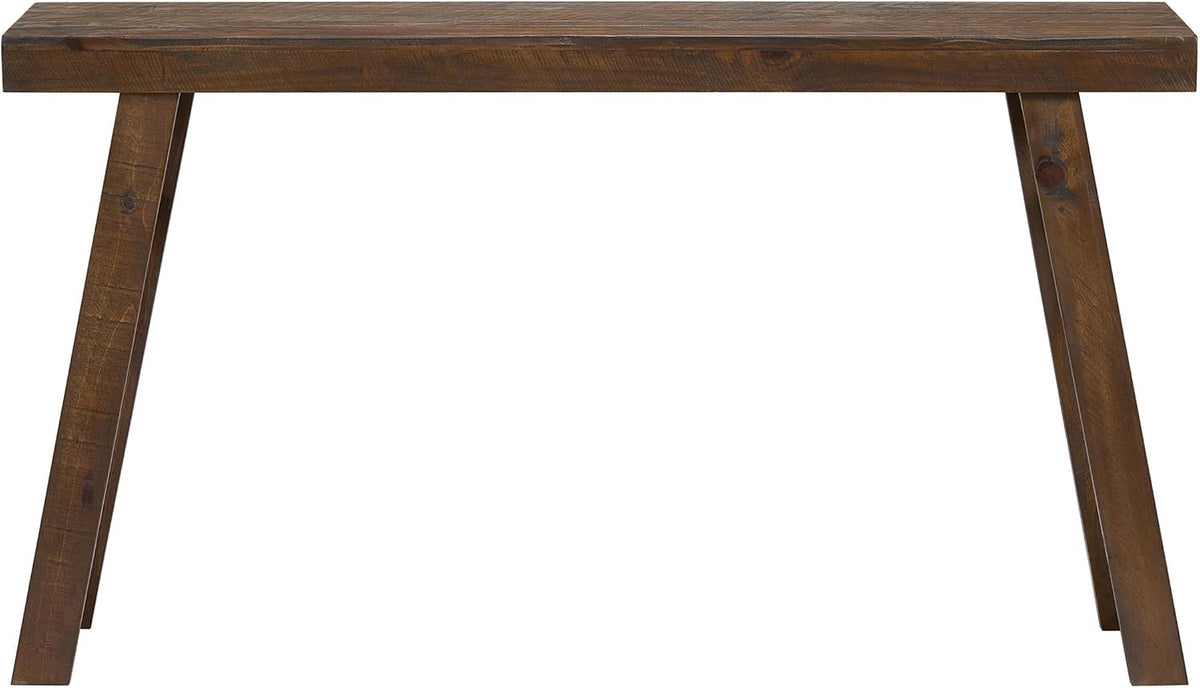 Lawas Solid Wood Console Table - 56 Inch Modern Farmhouse Entryway Table - Easy Assembly Living Room Furniture for behind the Couch, Entryway, or Hallway (Brown)
