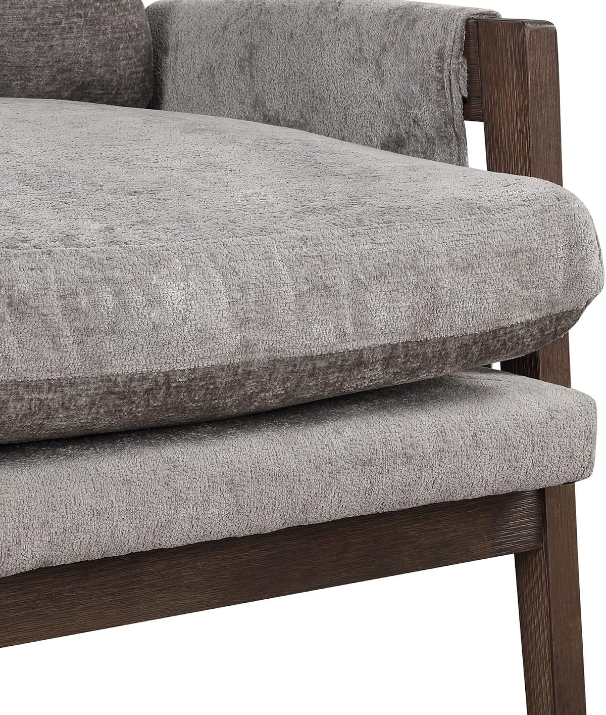Kelly Mid-Century Modern Accent Armchair, Gray