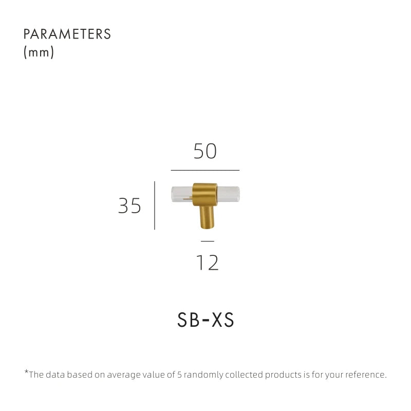 Brass Acrylic Furniture Handles Modern Fashionable Long Pulls Cupboard Wardrobe Dresser Shoe Box Drawer Cabinet Knobs