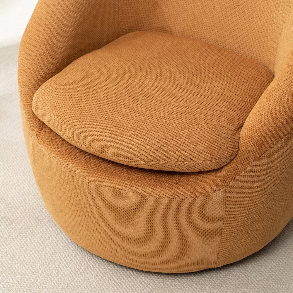 Winnie Modern Barrel Chair, 360° Swivel