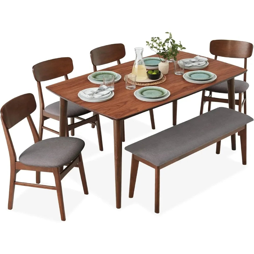 The Cordoba Walnut Dining Table & Chair Set
