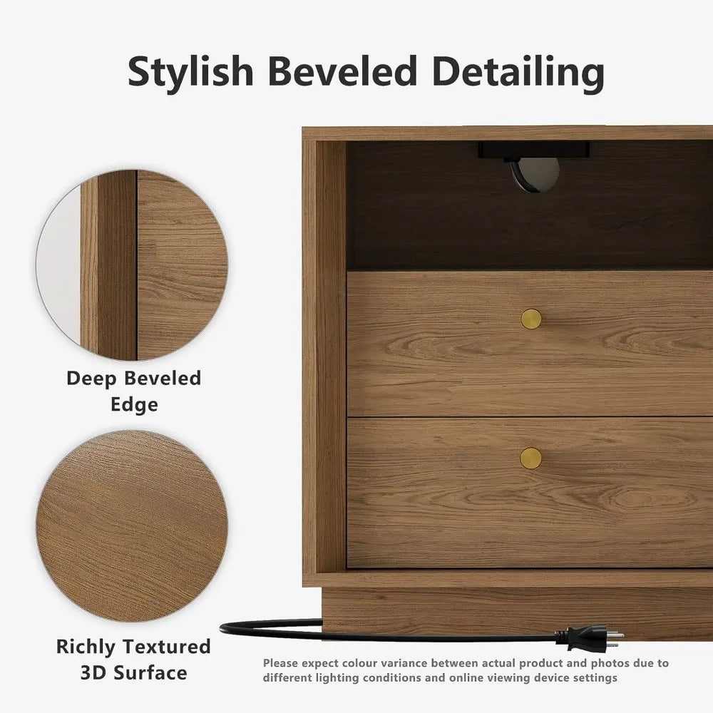 The Belmont Walnut Nightstand