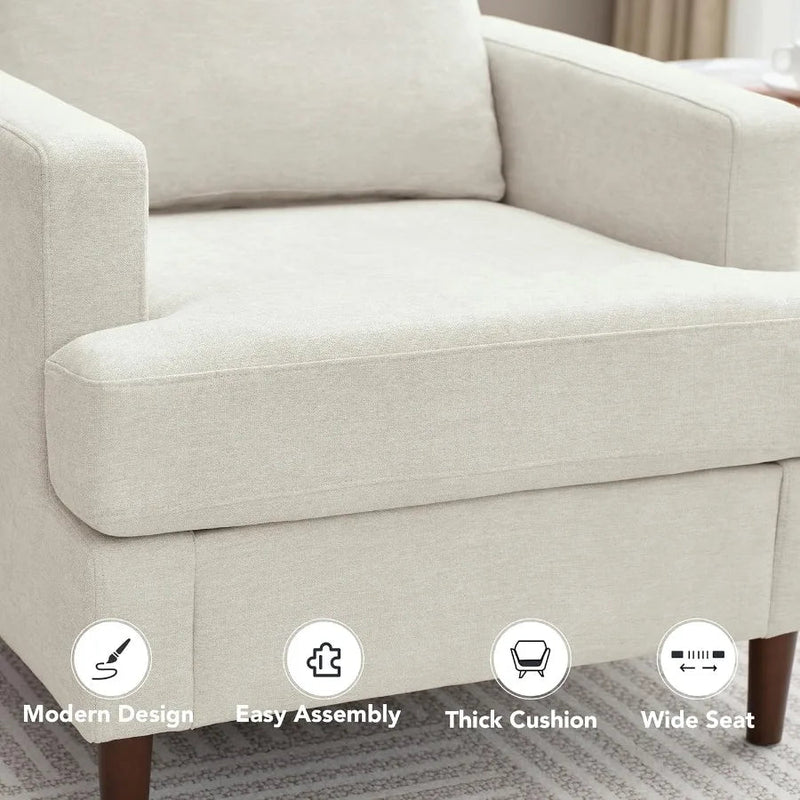 The Belmont Linen Accent Chair