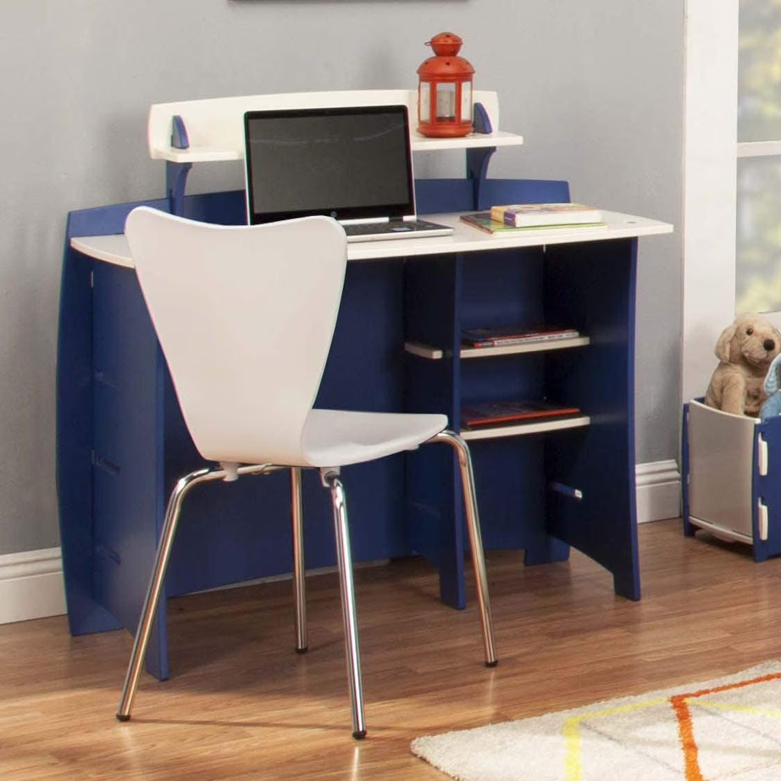 Furniture Bent Plywood Chair, White, Modern Bentwood Dining Chair, Kids Chair, Office Chair