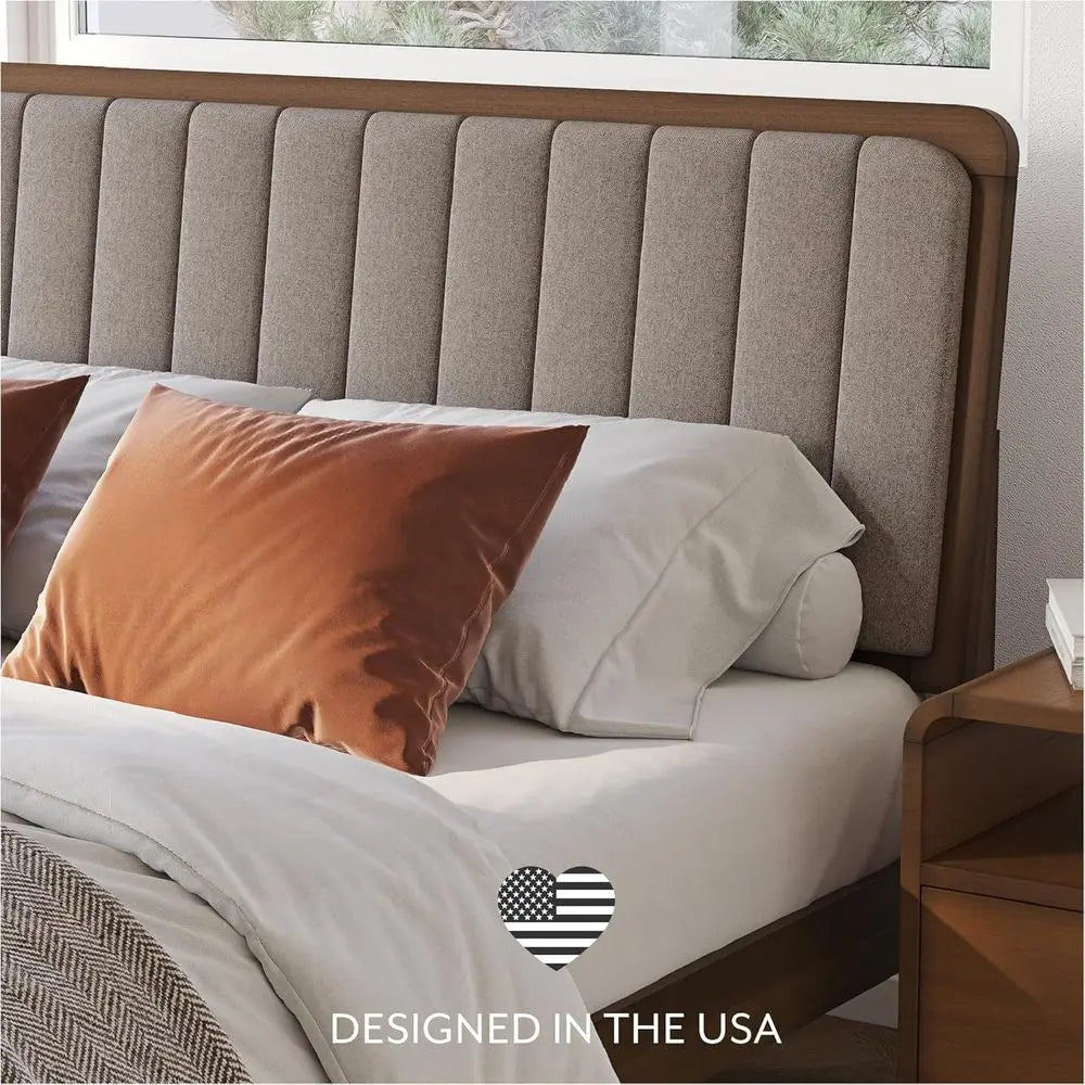 The Dresden Walnut Queen Bed Frame