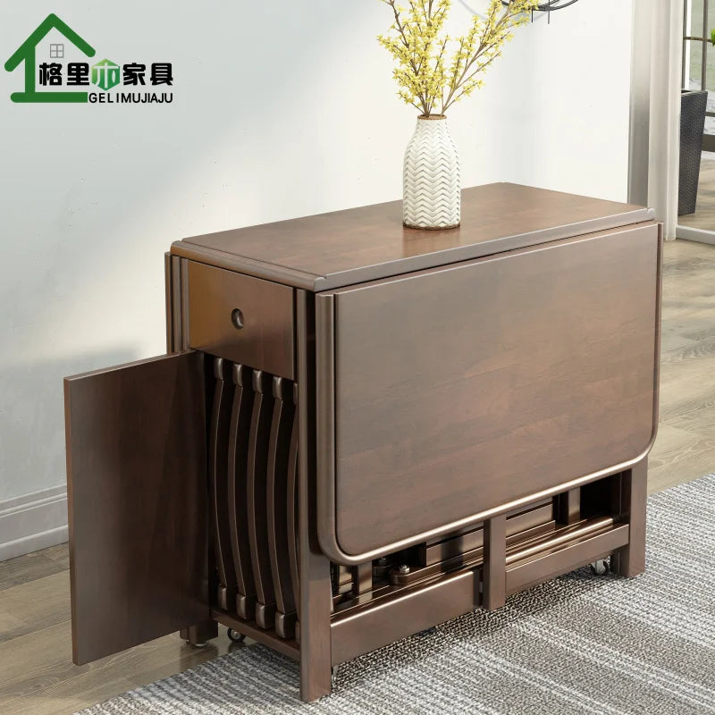 The Fontaine Walnut Dining Table & Chair Set