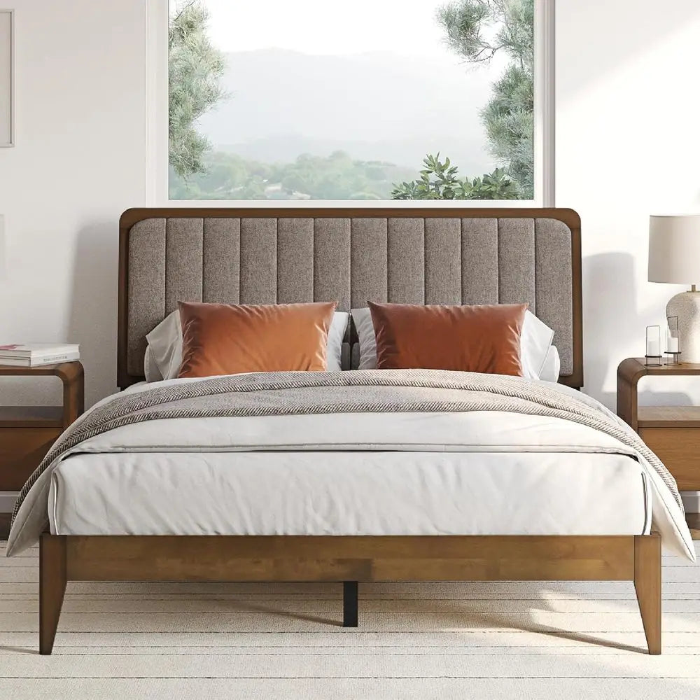 The Dresden Walnut Queen Bed Frame