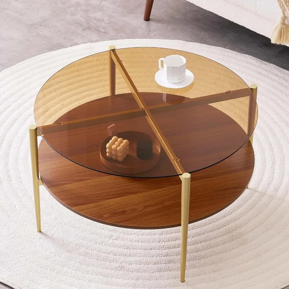 The Astoria Amber Glass Coffee Table | Woodies ON Woodlawn