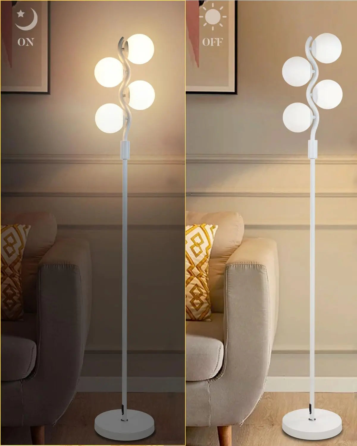 The Astoria Brushed Steel Floor Lamp | Woodies ON Woodlawn
