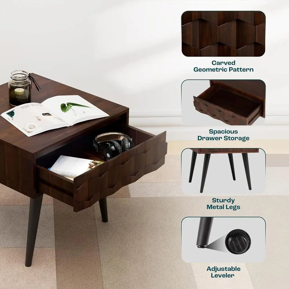 The Dresden Walnut Side Table