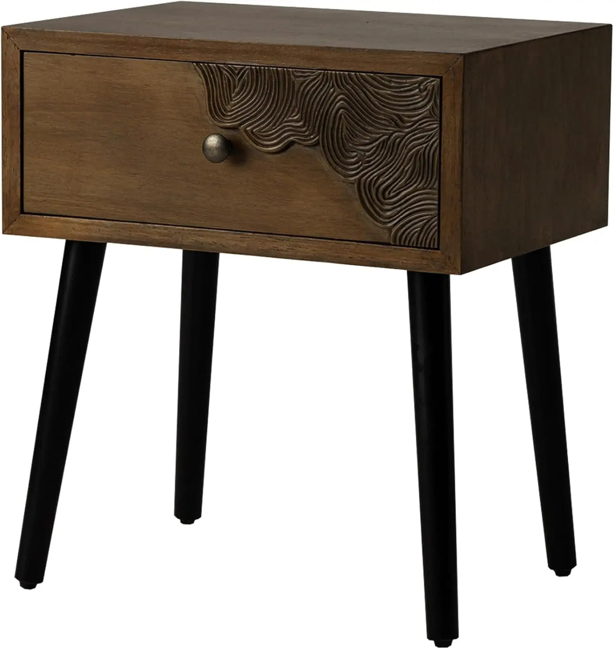 The Belmont Honeycomb Walnut End Table