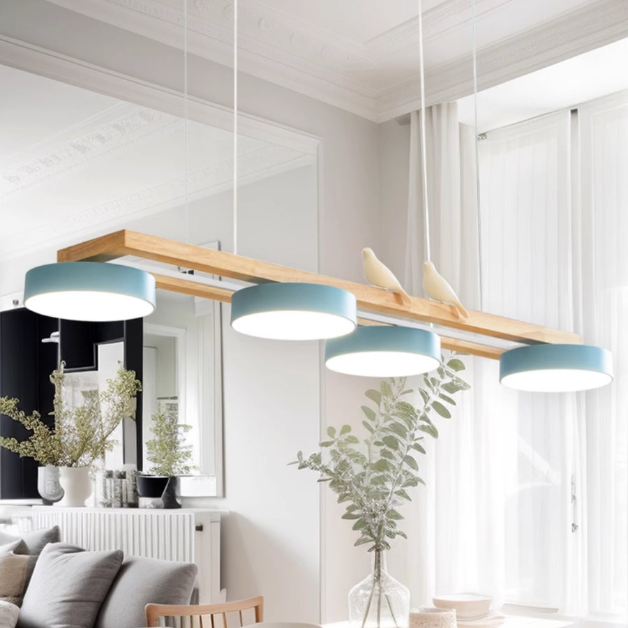The Belmont Walnut Constellation Chandelier