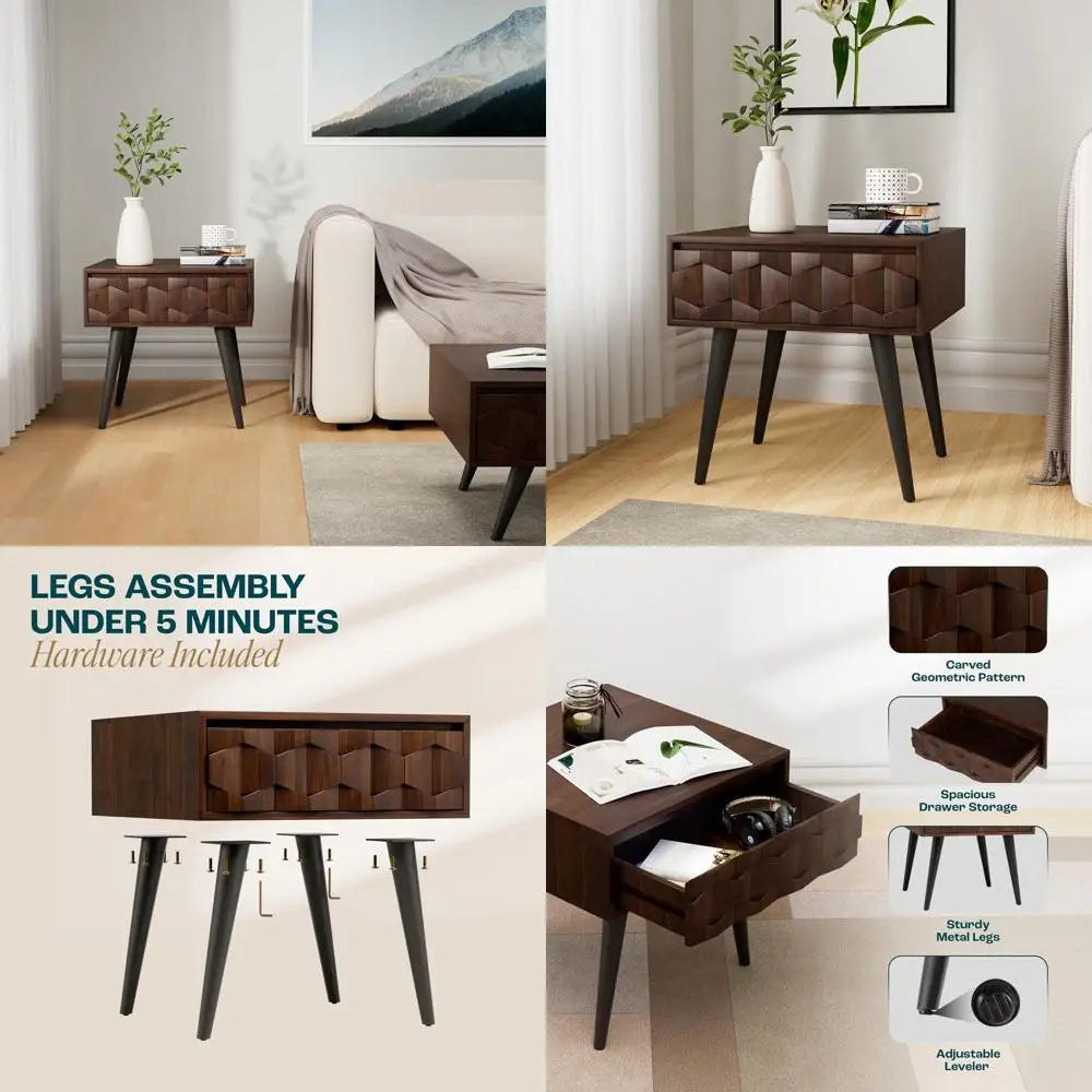 The Dresden Walnut Side Table