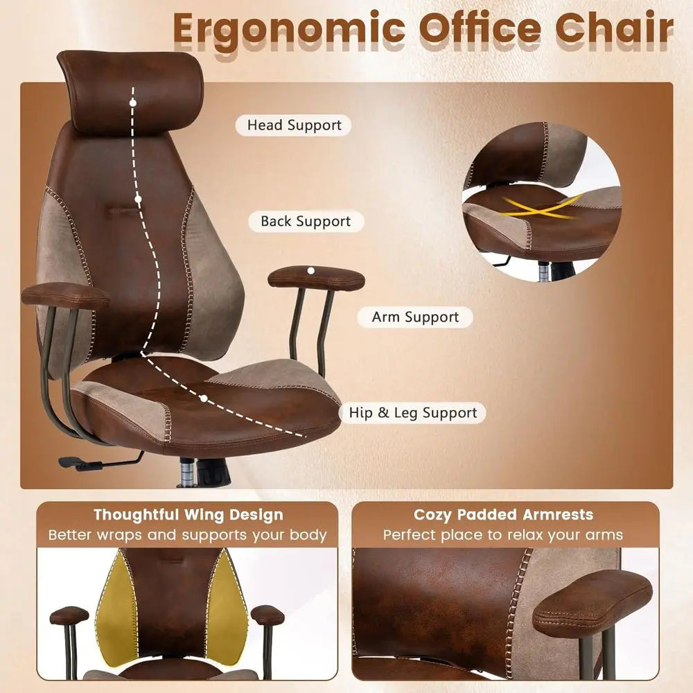 The Dresden Faux Fur Desk Chair
