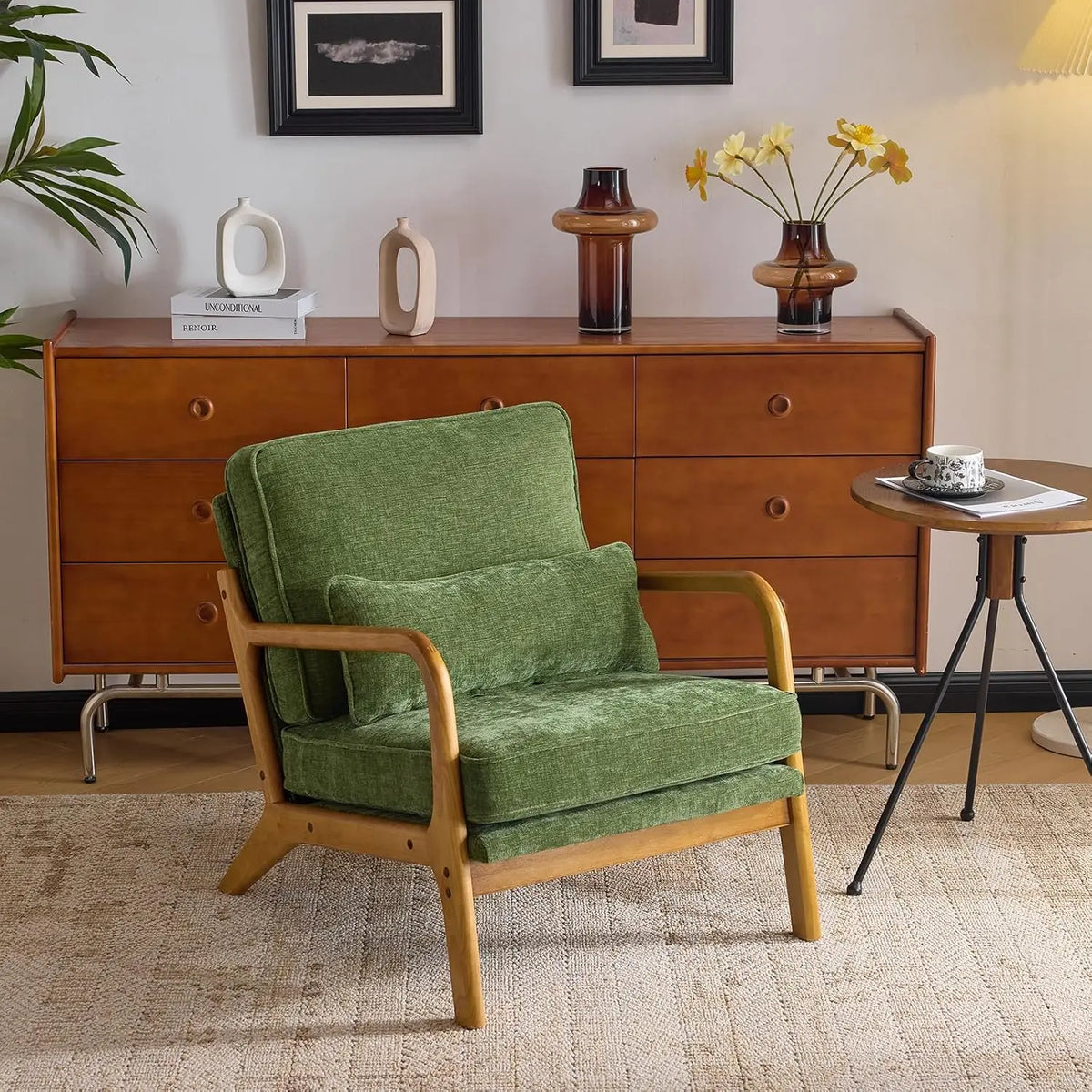 Valencia Collection | Sculptural Desert-Modern Chenille Accent Chair - Curated Furniture for the Modern Living Collection | Woodies ON Woodlawn
