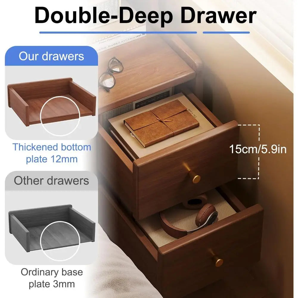 The Dresden Walnut Nightstand