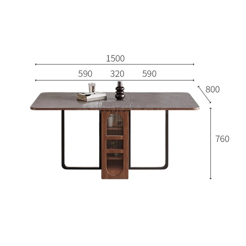 The Ellington Walnut Folding Table
