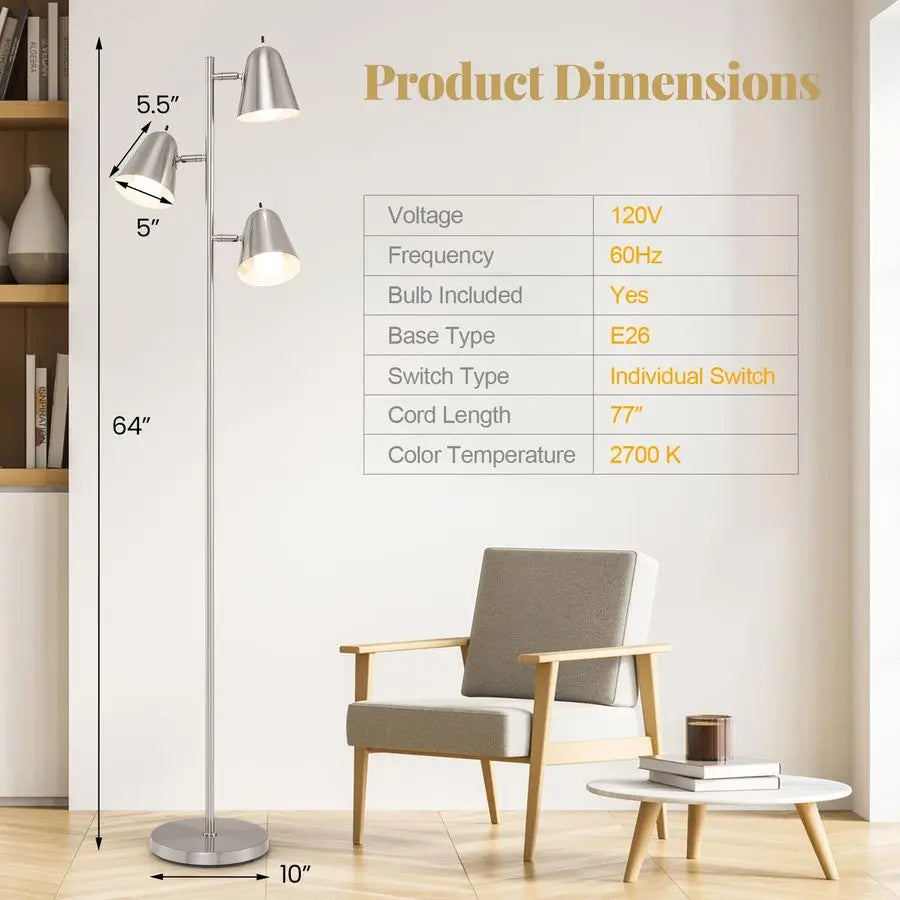 The Astoria Brass Floor Lamp | Woodies ON Woodlawn