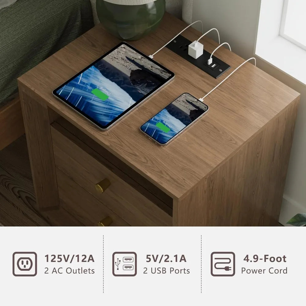 The Belmont Walnut Nightstand