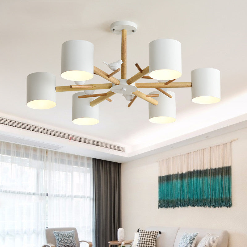 The Oslo Timber Crown Chandelier