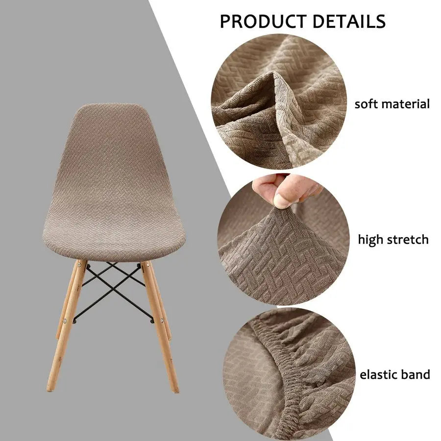 Dresden Collection | Geometric Desert-Modern Jacquard Accent Chair - captured in a curated lifestyle vignette in a Mid-Century Modern living room setting.