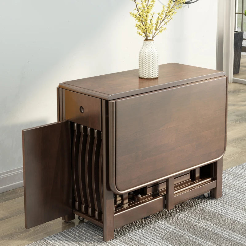 The Fontaine Walnut Dining Table & Chair Set