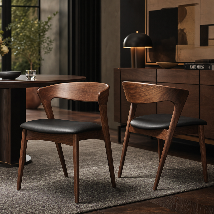 The Astoria Walnut & Cognac Leather