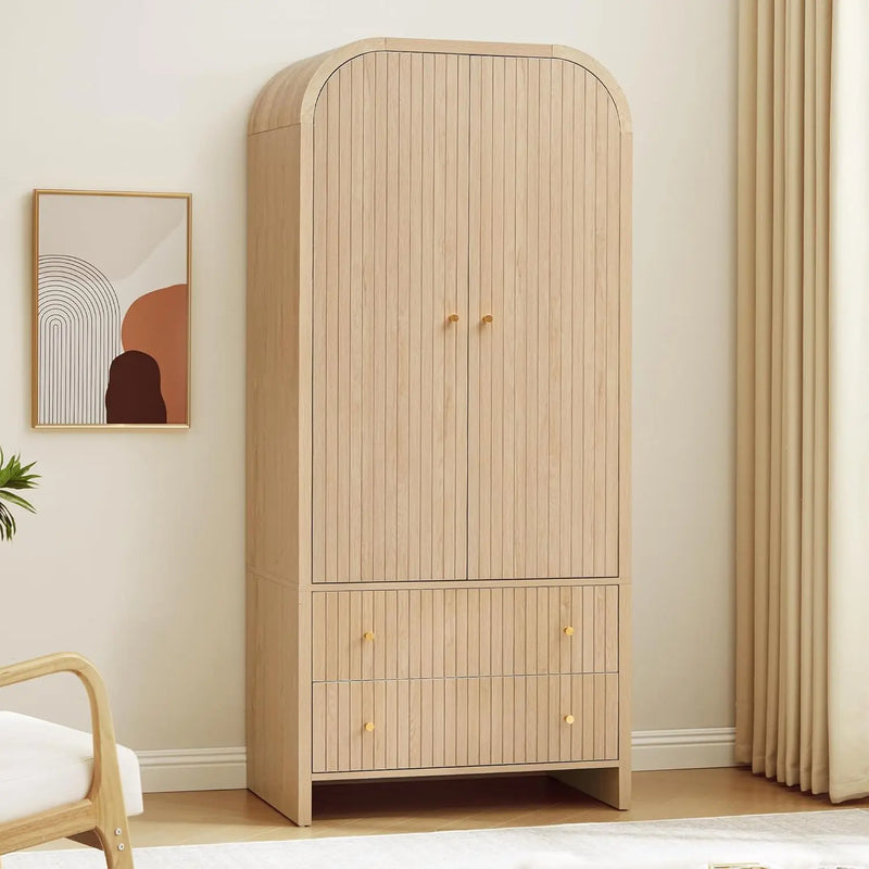 The Valencia Arched Walnut Wardrobe