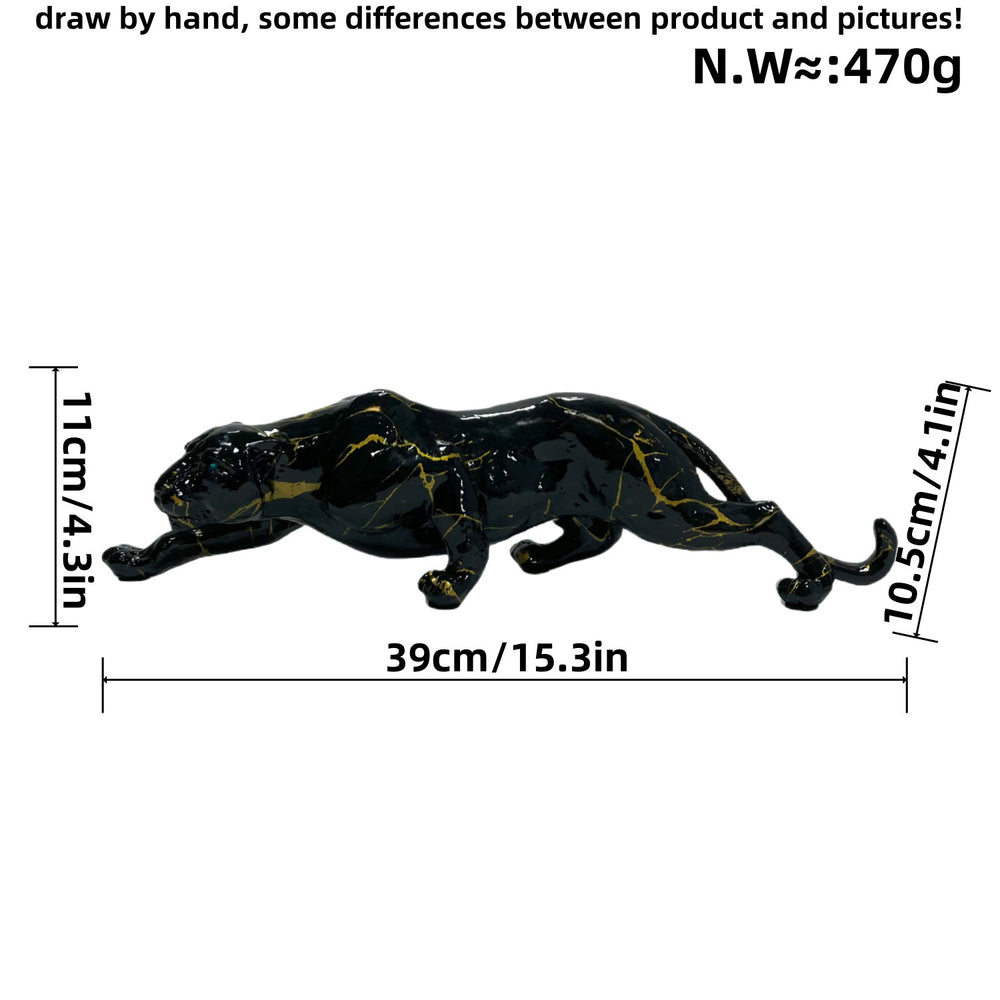 Captivating Modern Leopard Resin Ornament