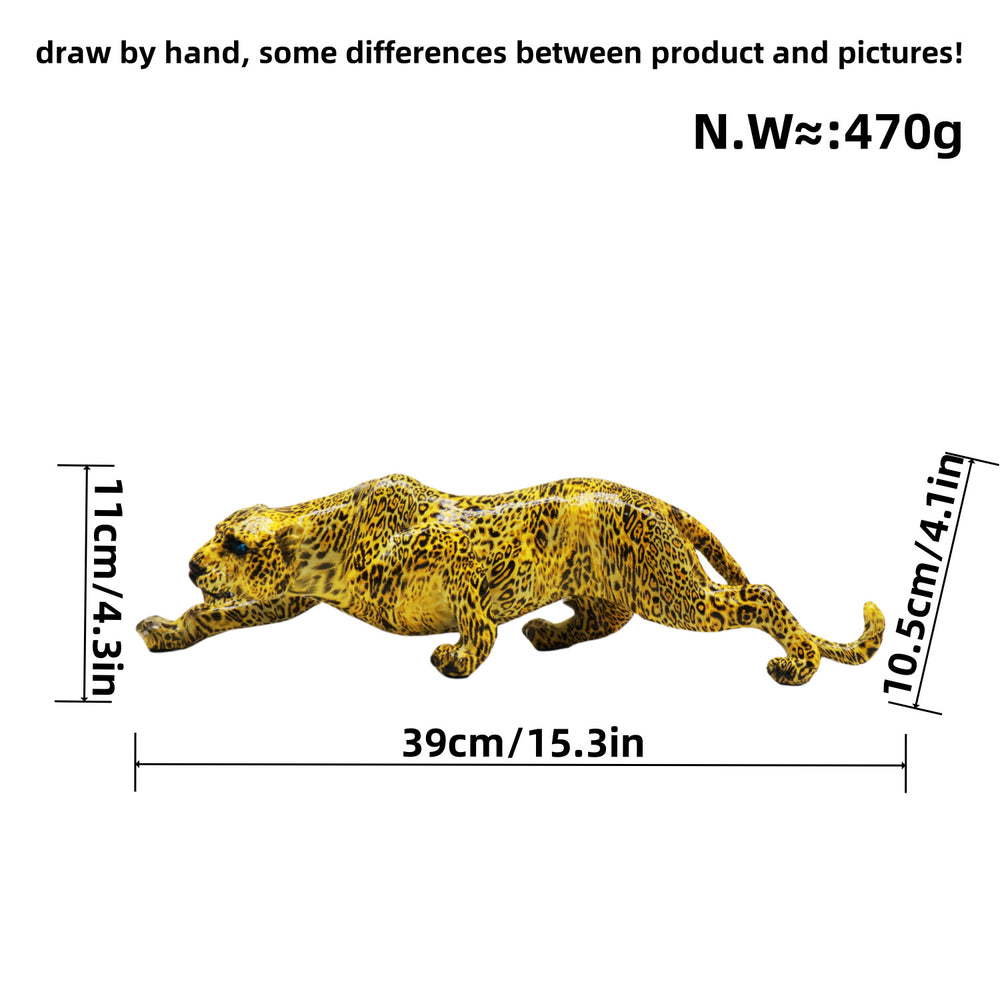 Captivating Modern Leopard Resin Ornament