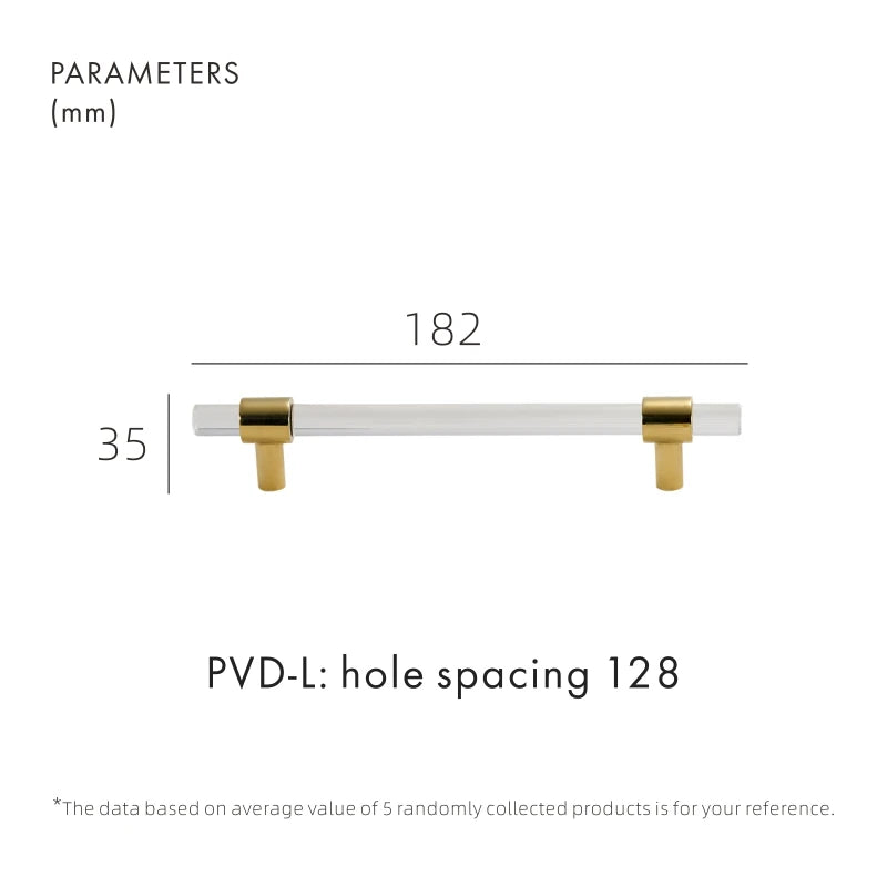 Brass Acrylic Furniture Handles Modern Fashionable Long Pulls Cupboard Wardrobe Dresser Shoe Box Drawer Cabinet Knobs